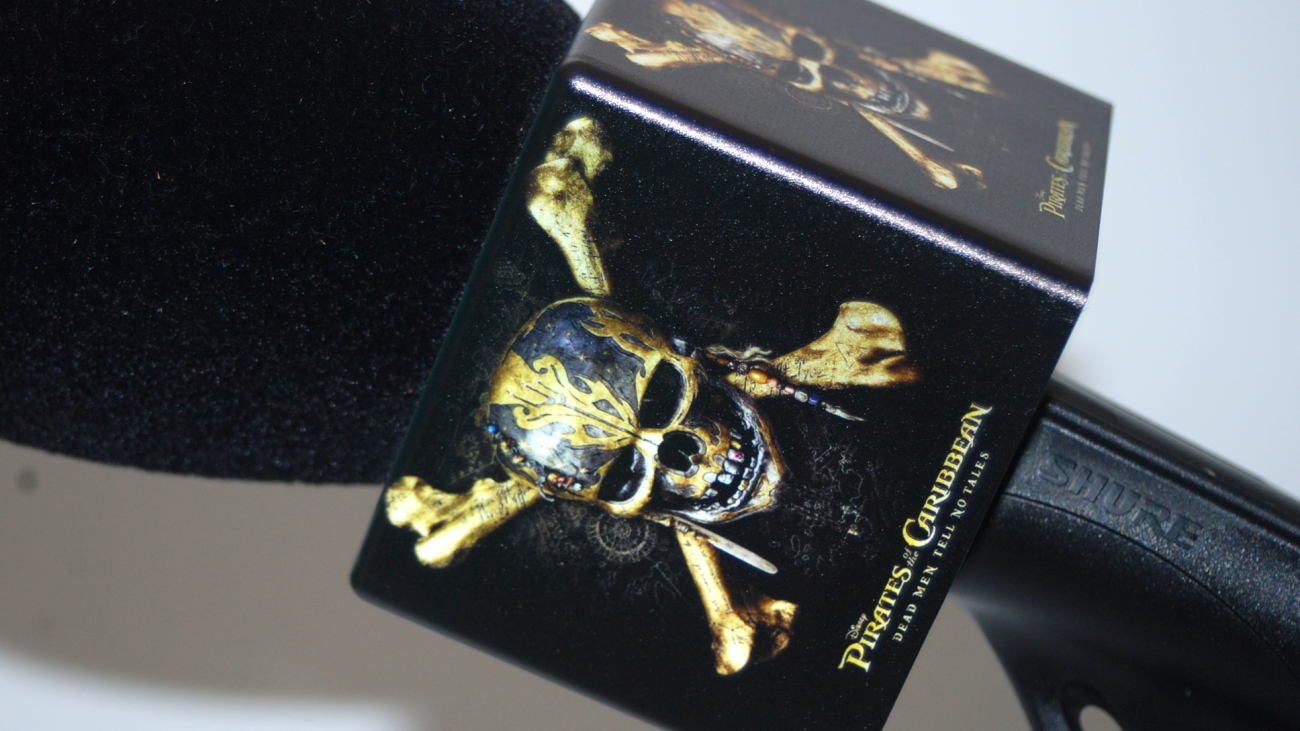 Microfonos Promocion Piratas del Caribe
